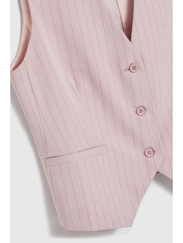 Moodo Mellény finom csíkozással rózsaszín Moodo