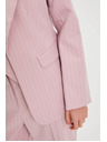 Moodo Blazer csíkozással rózsaszín Moodo