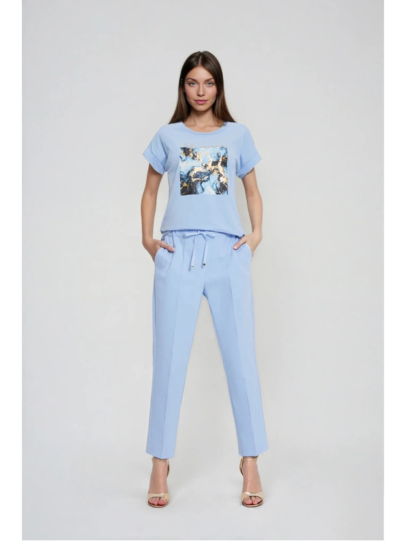 Moodo Nadrág kantáros szegéllyel kék Moodo