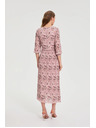 Moodo Pliszírozott ruha rózsaszín Moodo
