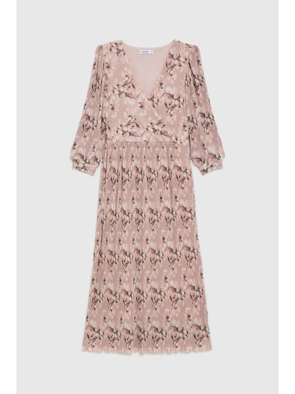 Moodo Pliszírozott ruha rózsaszín Moodo