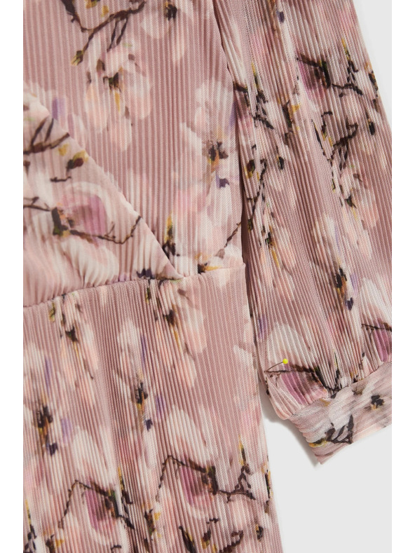 Moodo Pliszírozott ruha rózsaszín Moodo