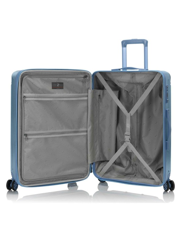 Heys Utazási bőrönd Heys Alumix M Midnight Green