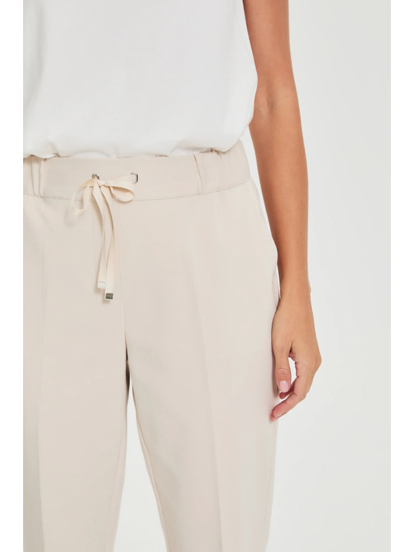 Moodo Bézs pliszírozott nadrág Moodo