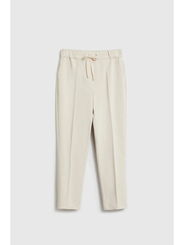 Moodo Bézs pliszírozott nadrág Moodo