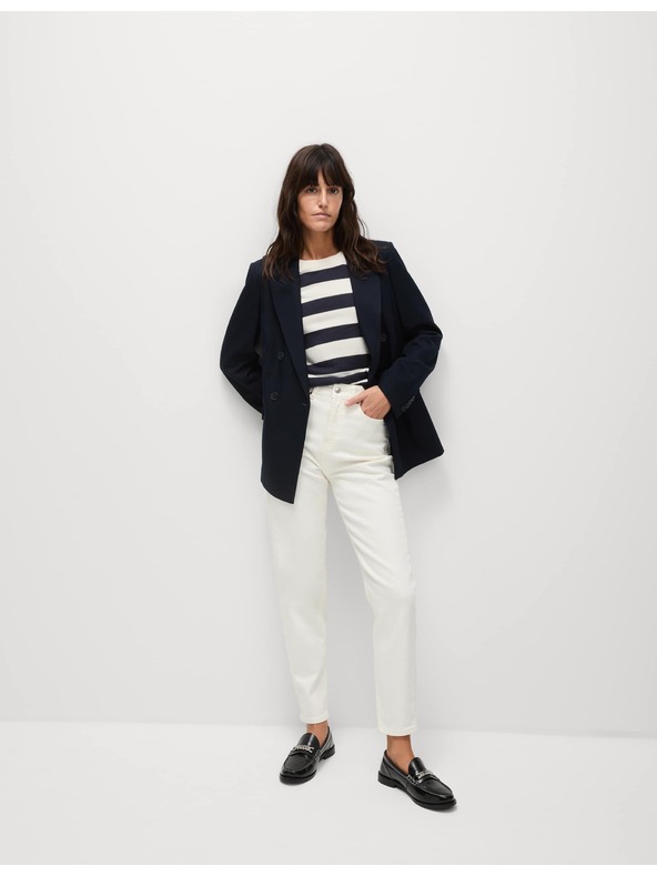 Marks & Spencer Magas derekú Mom fazonú farmer Marks & Spencer krém