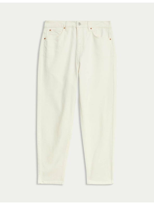 Marks & Spencer Magas derekú Mom fazonú farmer Marks & Spencer krém