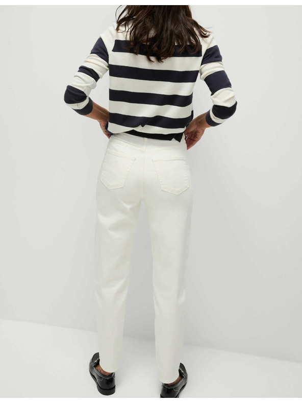 Marks & Spencer Magas derekú Mom fazonú farmer Marks & Spencer krém