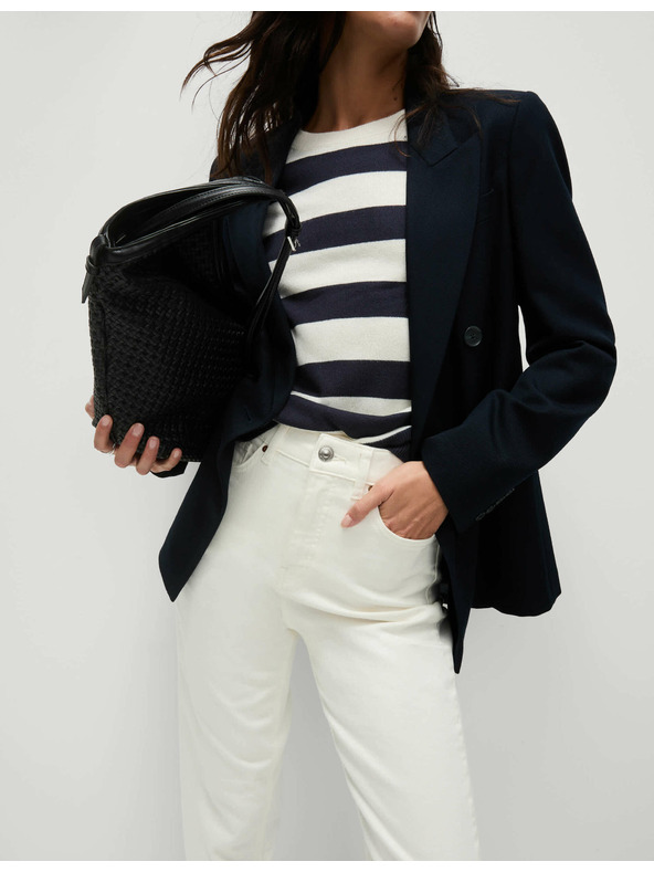 Marks & Spencer Magas derekú Mom fazonú farmer Marks & Spencer krém