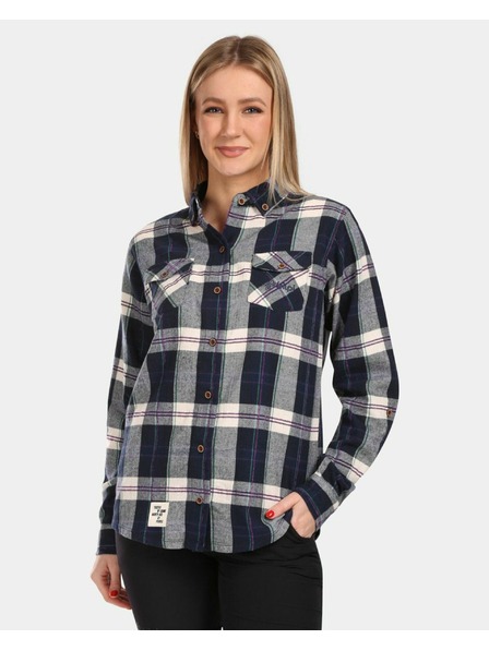 Kilpi Női sportos flanel ing Kilpi FLANNY-W kék