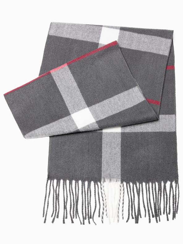 Ombre Clothing Férfi sál - szürke/fehér A408 Ombre Clothing