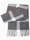 Ombre Clothing Férfi sál - szürke/fehér A408 Ombre Clothing