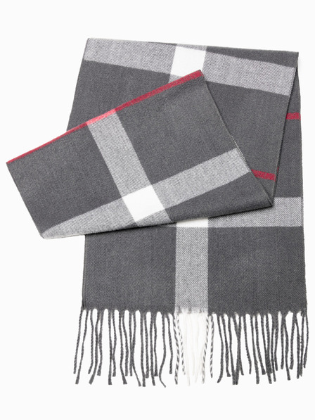 Ombre Clothing Férfi sál - szürke/fehér A408 Ombre Clothing