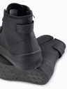 Ombre Clothing Férfi magas tornacipő cipzárral az easy on-hoz - fekete V1 OM-FOTH-0184 Ombre Clothing