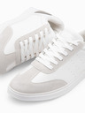 Ombre Clothing Laza férfi OLDSCHOOL tornacipő - fehér V3 OM-FOCS-0104 Ombre Clothing