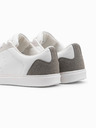 Ombre Clothing Laza férfi OLDSCHOOL tornacipő - fehér V3 OM-FOCS-0104 Ombre Clothing