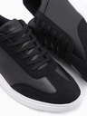 Ombre Clothing Laza férfi OLDSCHOOL tornacipő - fekete V2 OM-FOCS-0104 Ombre Clothing