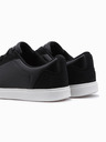 Ombre Clothing Laza férfi OLDSCHOOL tornacipő - fekete V2 OM-FOCS-0104 Ombre Clothing