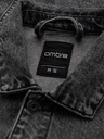 Ombre Clothing Férfi farmerkatana dzseki mosással - grafitszürke V5 OM-JADJ-0219 Ombre Clothing