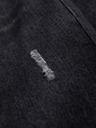 Ombre Clothing Férfi farmernaci szakadással REGULAR FIT - fekete V2 OM-PADP-0241 Ombre Clothing
