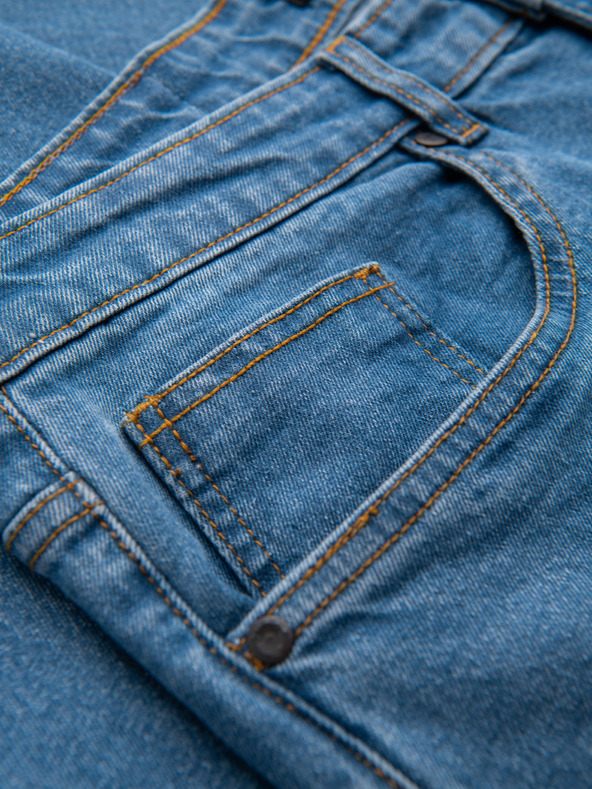 Ombre Clothing Férfi farmernaci kiszélesített REGULAR FIT - kék V3 OM-PADP-0241 Ombre Clothing