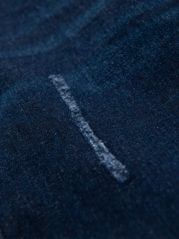 Ombre Clothing Férfi farmernaci REGULAR FIT - sötét kék V4 OM-PADP-0241 Ombre Clothing