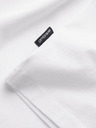 Ombre Clothing Férfi klasszikus pamut BASIC póló V-nyakkivágással - fehér V4 OM-TSBS-0145 Ombre Clothing