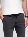 Ombre Clothing Férfi JOGGERS farmernadrág mosott hatással - szürke V3 OM-PADJ-0267 Ombre Clothing