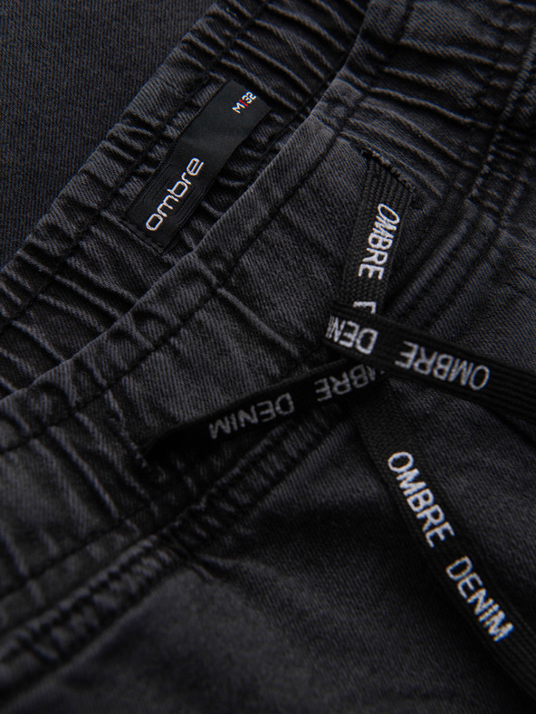 Ombre Clothing Férfi JOGGERS farmernadrág mosott hatással - szürke V3 OM-PADJ-0267 Ombre Clothing