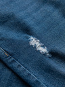 Ombre Clothing Férfi SLIM FIT farmernadrág koptatott részletekkel - sötétkék V2 OM-PADP-0255 Ombre Clothing