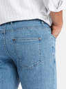Ombre Clothing Férfi klasszikus SLIM FIT farmer elastánnal - világoskék V2 OM-PADP-0216 Ombre Clothing