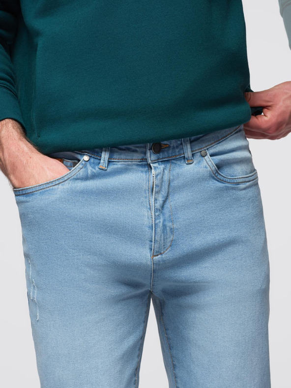 Ombre Clothing Férfi JOGGERY farmernadrág klasszikus hasítékkal - világoskék V1 OM-PADJ-0265 Ombre Clothing