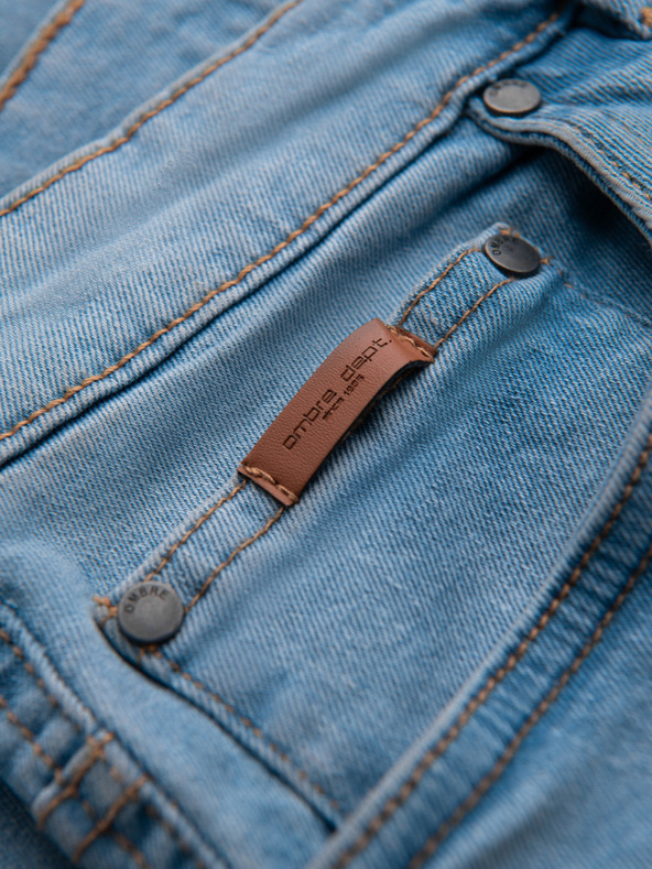 Ombre Clothing Férfi JOGGERY farmernadrág klasszikus hasítékkal - világoskék V1 OM-PADJ-0265 Ombre Clothing