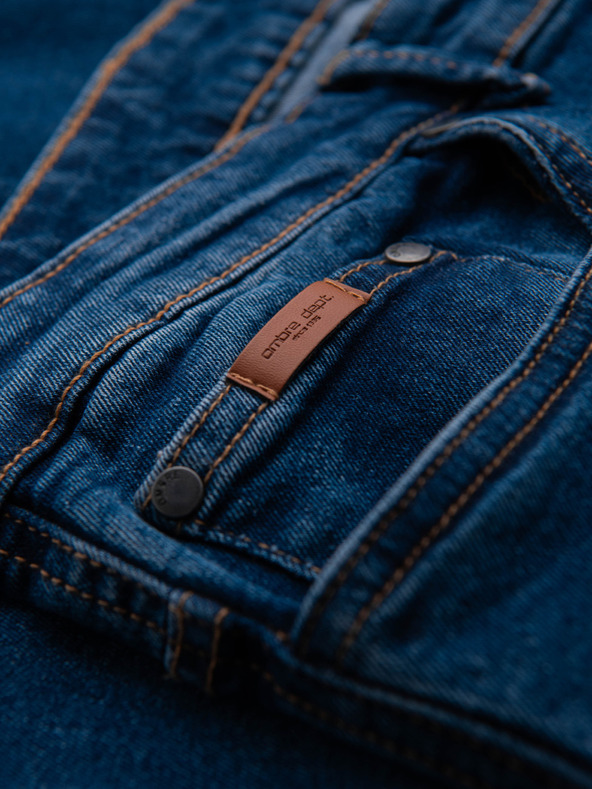 Ombre Clothing Férfi JOGGERS farmernadrág klasszikus hasítékkal - kék V2 OM-PADJ-0265 Ombre Clothing