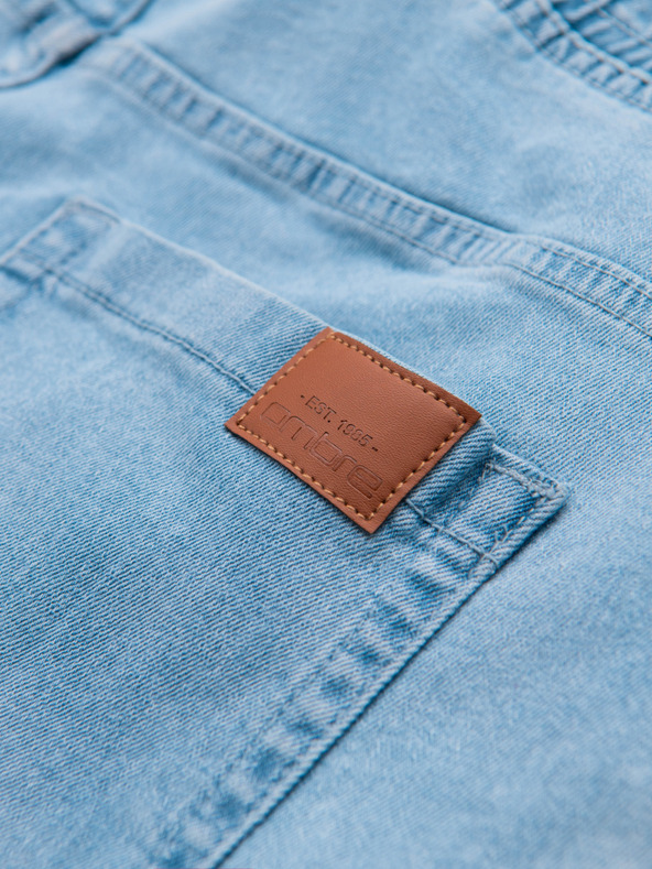 Ombre Clothing Férfi JOGGERS farmernadrág mosott hatással - világoskék V1 OM-PADJ-0267 Ombre Clothing