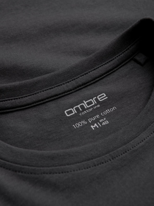 Ombre Clothing Férfi hosszú ujjú póló nyomtatás nélkül - vegyes 2 db Z43 Ombre Clothing