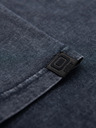 Ombre Clothing Férfi póló mosott hatással - sötét kék V2 OM-TSWT-0116 Ombre Clothing