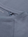 Ombre Clothing Férfi pamut hosszú ujjak gofri szövettel és zsebekkal - kék denim V8 OM-LSCL-0109 Ombre Clothing