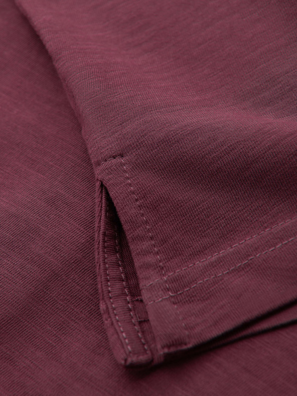 Ombre Clothing Férfi polo póló díszítő gombokkal - bordó V6 S1744 Ombre Clothing