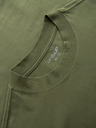 Ombre Clothing Férfi pamut LOOSE FIT póló kerek nyakkivágással - sötét oliva V8 OM-TSBC-0267 Ombre Clothing