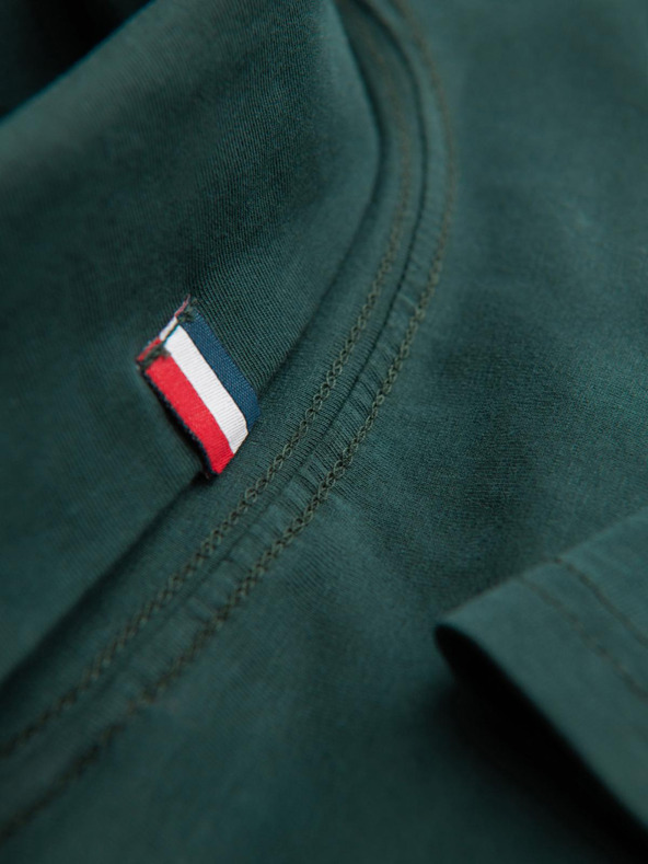 Ombre Clothing Férfi garbó hosszú ujjal - sötét zöld V7 OM-OM-LSCL-0130 Ombre Clothing