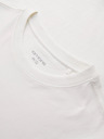 Ombre Clothing Férfi pamut hosszú ujjú póló kerek nyakkivágással - fehér V3 OM-LSPT-0136 Ombre Clothing