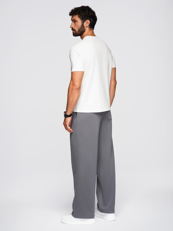 Ombre Clothing Férfi COMFORT FIT póló raglan ujjakkal - tejszínszínű V1 OM-TSCT-0240 Ombre Clothing