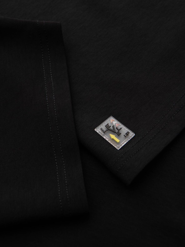 Ombre Clothing Férfi COMFORT FIT póló raglan ujjakkal - fekete V2 OM-TSCT-0240 Ombre Clothing