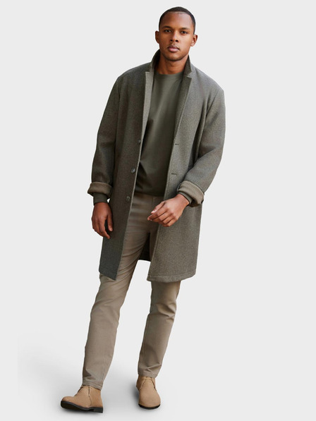 Ombre Clothing Férfi könnyű egysoros kabát - grafitkhaki V6 OM-COWC-0104 Ombre Clothing