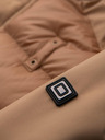 Ombre Clothing Férfi hosszú steppelt kabát nagy zsebekből - bézs V2 OM-JALJ-0308 Ombre Clothing