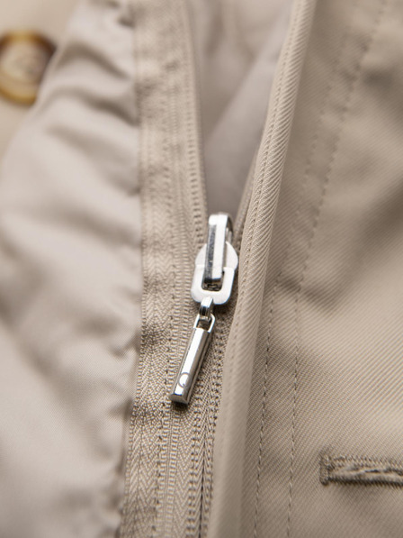 Ombre Clothing Férfi minimalistikus kabát levehető mellénnyel - bézs V1 OM-COLC-0139 Ombre Clothing