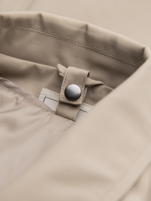 Ombre Clothing Férfi minimalistikus kabát levehető mellénnyel - bézs V1 OM-COLC-0139 Ombre Clothing