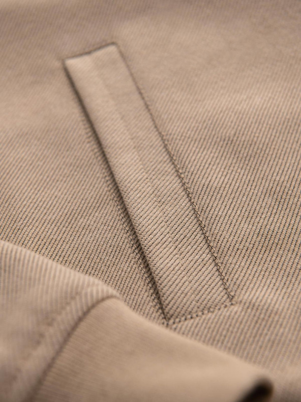 Ombre Clothing Férfi bomber kabát raglan ujjakkal - meleg bézs V2 OM-JANP-0159 Ombre Clothing