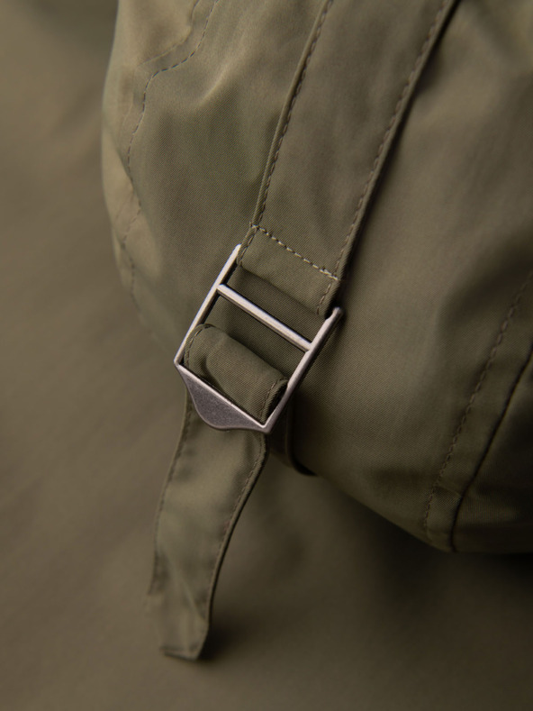 Ombre Clothing Férfi klasszikus hosszú parka kabát - olívazöld V3 OM-JAPJ-0313 Ombre Clothing